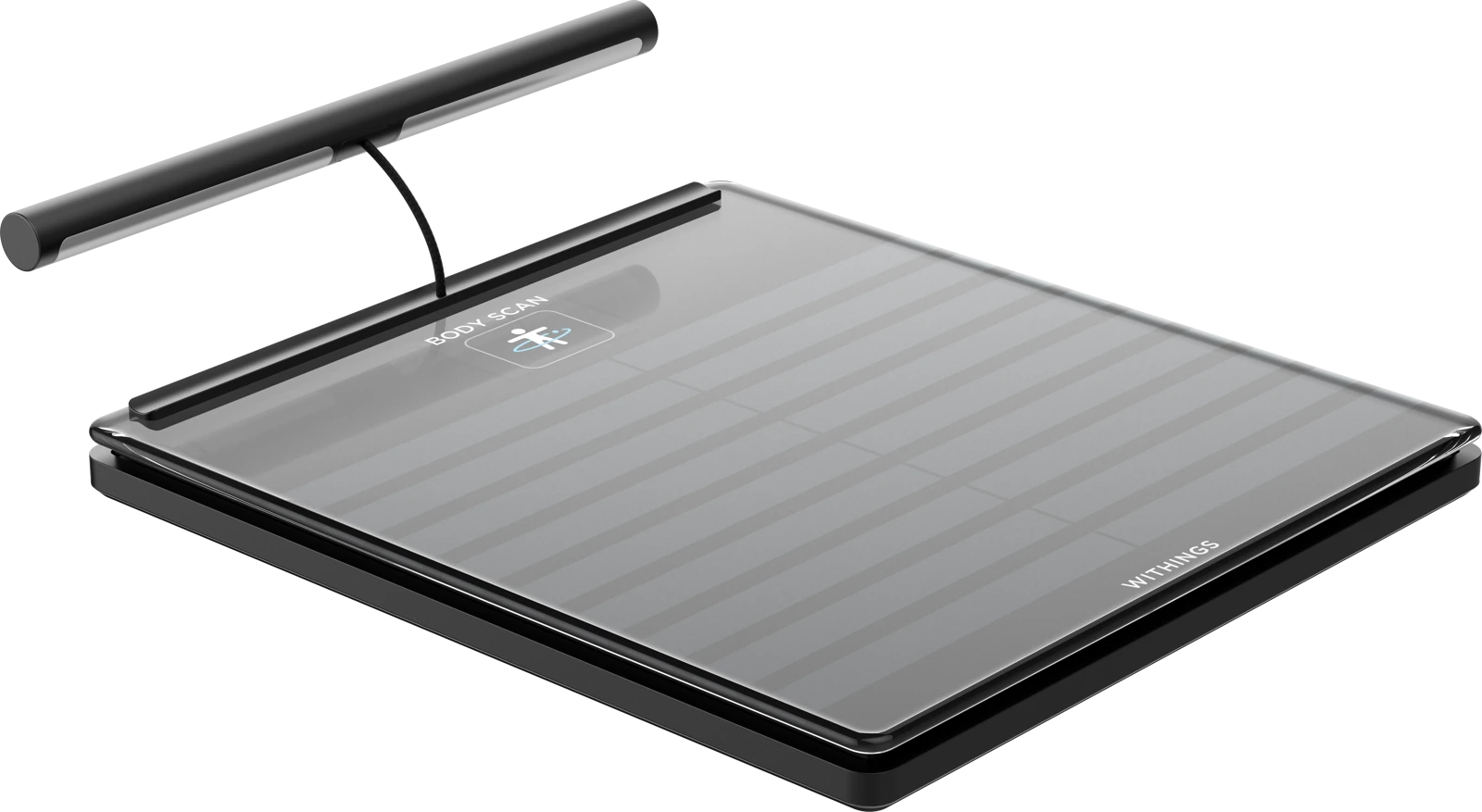 Scale with measurement bar, shown from above at an angle